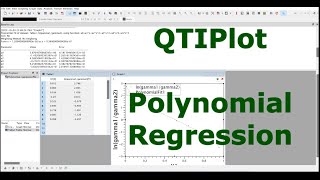 QTIPlot Quick Tutorial: Polynomial Regression (Video 8)