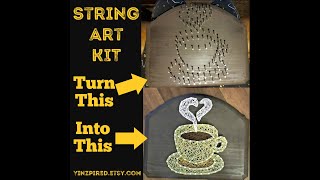 Coffee/Cocoa/Tea Mug String Art Tutorial Video