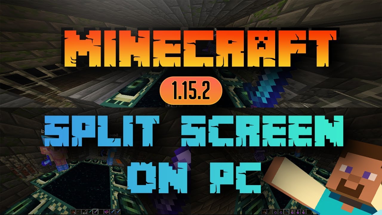 How To Play Minecraft 1.15.2 SPLIT SCREEN On PC! - YouTube