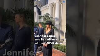 Jennifer Lopez and Ben Affleck at the RLSP23 show #jenniferlopez #benaffleck #shorts #jennifer