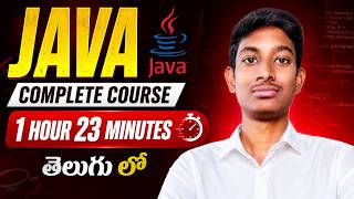 Java Basics Explained | Syntax, Variables, Data Types, Operators & Conditions | Telugu Tutorial