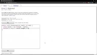 Array-2 (fizzArray3) Java Tutorial || codingbat.com