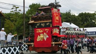 2017年 第８回はんだ山車まつり さくら会場退場（下半田 北組 唐子車）