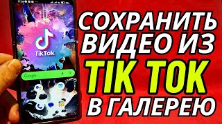 Как сохранить видео Тик Ток в Галерею