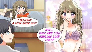 [Manga Dub] My childhood friend always shows off her new clothes to me... One day... [RomCom]