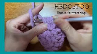 Herringbone Double Crochet Two Together (decrease)