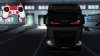 Breathing life into the MAN TGX LED Window Eyes Mod • Euro Truck Simulator 2 PS4 PAD Gameplay