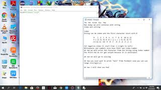 python tutorial 4 Cont String(Index and Slicing)