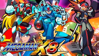 MEGAMAN X8 (PS2) [ X,ZERO,AXL ] 4K/60FPS WALKTHROUGH/LONGPLAY 2022