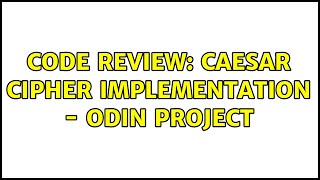 Code Review: Caesar Cipher implementation - Odin Project
