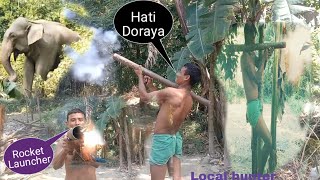 Hati ko rocket Launcher se bhagya//@Local hunter,