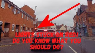 Temporary Traffic Lights stuck on red, do YOU know what you should do?