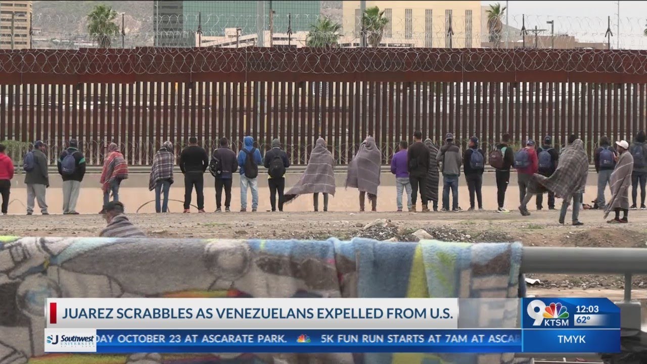 Venezuelans Expelled To Juarez As More Arrive Hoping To Cross - YouTube