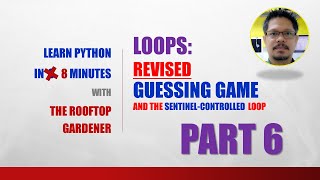 Python for Beginners in 3 Minutes | Loops - Revised Guessing Game with Sentinel-Controlled Loop