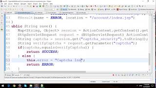 Captcha in Struts 2 Framework