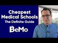 Cheapest Medical Schools | The Definitive Guide | BeMo Academic Consulting #BeMo #BeMore