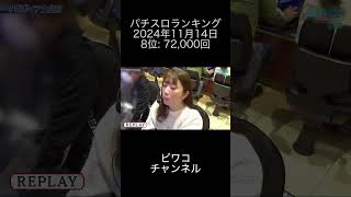 2024年11月14日 パチスロランキング 8位: ビワコチャンネル【パチンコ・パチスロ】