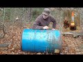 Transform your metal barrel into a super powerful wood stove !