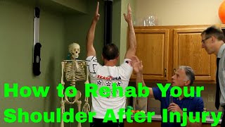 How to Rehab Your Injured Shoulder-63 Yr Old Man Recovers after Terrible Cycling Accident.