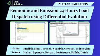 MATLAB Simulation of Economic and Emission 24 Hours Load Dispatch using Differential Evolution