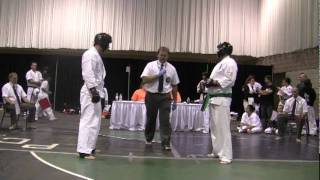 Kyokushin Karate IFK tournament Rochester NY 2011-- Bobby Filipov's first fight