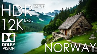 NORWAY - 12K HDR 120FPS - Scenic Relaxation Film With Inspiring Cinematic Music