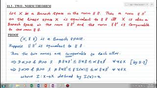 11.3 - TWO NORM THEOREM - EXAMPLES - FUNCTIONAL ANALYSIS