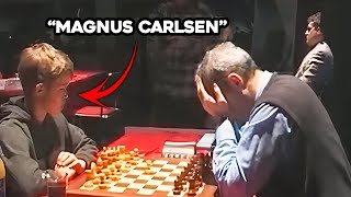 Magnus Carlsen con 13 años contra Garry Kasparov ( Campeon Mundial )