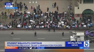 Student walkouts continue in protest of President Trump's immigration policies