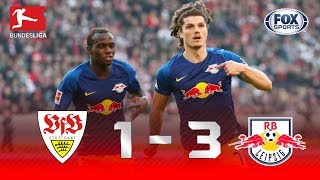 Stuttgart - RB Leipzig [1-3] | GOLES | Jornada 22 | Bundesliga