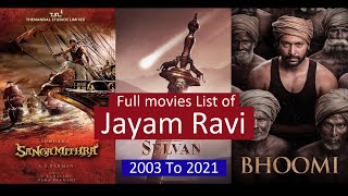 Jayam Ravi Full Movies List | All Movies of Jayam Ravi