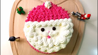 Santa Claus Fruit Cream Cake|Banana Cake|Christmas Desserts