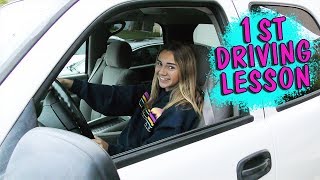 KAYLA'S FIRST DRIVING LESSON | Kayla Davis