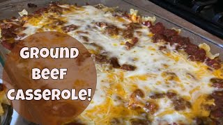 Beef and Noodle Casserole Recipe - Hearty Homestyle Hamburger Casserole Recipe