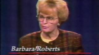 Barbara Roberts Collection: Debate for Governor in Portland, OR (1990)