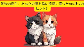 動物の衛生：あなたの猫を常に清潔に保つための8つのヒント！