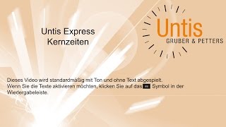 Untis Express - Kernzeiten