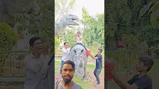 Iska to balloon fod Diya #funny #brotherloveforever #dinosaur #elephant