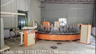 Full Automatic PU Insole Foaming Machine With 80 work stations production line