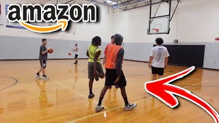 AMAZON WAREHOUSE WORKERS PLAY BASKETBALL 🏀