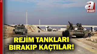 Rejim Kritik Karargahı Kaybetti! A Haber İdlib'deki Rejim Karargahındaki Tankları Görüntüledi!