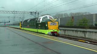 Deltic ‘Royal Scots Grey’ D9000 Special storms through Nuneaton 21/04/2023