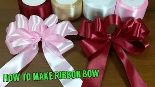 How to make a Gift Bow | วิธีผูกโบว์ริบบิ้น | ทำโบว์ติดของขวัญ