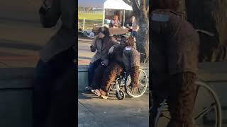 The Most Epic Sighting at SquatchFest #bigfoot #nature #scary #wildlife Bigfoot in a Wheelchair