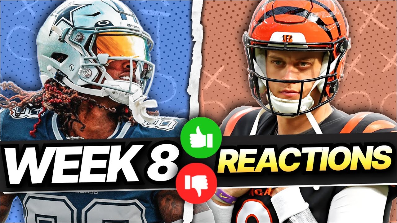 Week 8 Fantasy Football Reactions - NFL Recap - YouTube