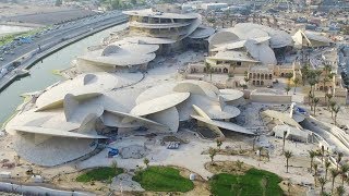 The new National Museum of Qatar opens on Doha's waterfront.