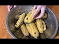 បង្អែមចេកសាយឿ steamed banana with tapioca pearl