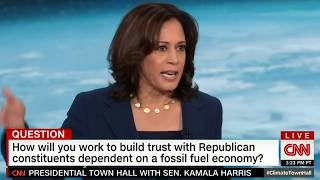 Kamala Harris to Republicans at CNN's Climate Town Hall: "Lead, follow, or get out the way."