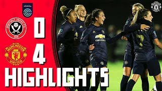 MU Women Highlights | Sheffield United 0-4 Manchester United | FA Women's Championship