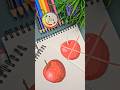 Use GREEN To Color APPLES - COLOR THEORY #art #drawingtutorial #drawing #tutorial #acrylicmarkers